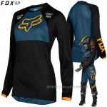 Moto oblečenie - Dámske, FOX W 180 Mata jersey black/blue, čierno modrá