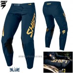 Moto oblečenie - Nohavice, Shift 3Lue Label pant blue/gold, modro zlatá