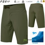 Cyklo oblečenie - Pánske, FOX Flexair Lite short olive green, olivovo zelená