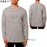 Oblečenie - Pánske, FOX tričko Chapped dlhý rukáv, šedý melír