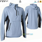 Cyklo oblečenie - Pánske, FOX Ranger Wind jacket dusty blue, modro šedá