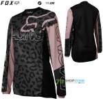 Moto oblečenie - Dámske, FOX W 180 Skew jersey grey/pink, šedo ružová