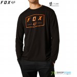 Oblečenie - Pánske, FOX tričko Badger Tech dlhý rukáv, čierna