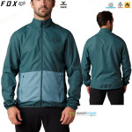 Cyklo oblečenie - Pánske, FOX Ranger Wind jacket emerald, tmavo zelená