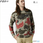Oblečenie - Pánske, FOX tričko Bnkr Tech dlhý rukáv, zelený maskáč
