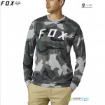Oblečenie - Pánske, FOX tričko Bnkr Tech dlhý rukáv, čierny maskáč