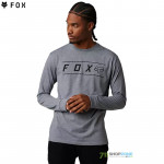 Oblečenie - Pánske, FOX Pinnacle Tech tričko dlhý rukáv, šedý melír