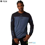 Oblečenie - Pánske, FOX Efekt tričko dlhý rukáv, tmavo modrá