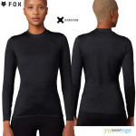 Moto oblečenie - Termo, Fox Tecbase Fire dámske tričko dlhý rukáv, čierna