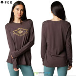 Oblečenie - Dámske, Fox Full Flux tričko dlhý rukáv, fialovo bordová