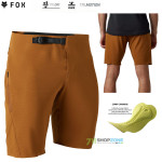Cyklo oblečenie - Pánske, FOX Flexair Ascent W/Liner short, hnedá