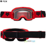 Moto oblečenie - Okuliare, Fox Main Core fluorescent red, neon červená