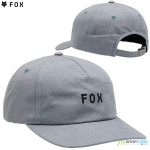Oblečenie - Pánske, Fox šiltovka Wordmark adjustable hat, šedo modrá