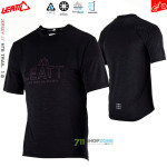Cyklo oblečenie - Pánske, Leatt MTB Trail 1.0 V23 dres black, čierna