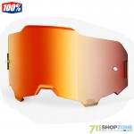 Moto oblečenie - Okuliare, 100% sklo do okuliarov Armega Ultra HD red mirror, one size