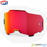 Moto oblečenie - Okuliare, 100% sklo do okuliarov Armega Ultra HD HiPER red mirror, one size