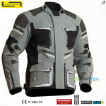 Moto oblečenie - Bundy, Lindstrands Sunne jacket black/grey, čierno šedá