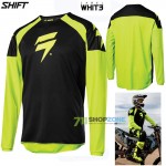 Moto oblečenie - Dresy, Shift Whit3 Label jersey neon yellow, neon žltá