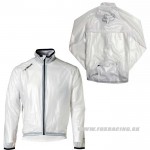 Cyklo oblečenie - Pánske, Fox Vapor nepremokavá bunda, biela