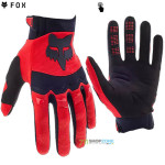 Moto oblečenie - Rukavice, Fox Dirtpaw Glove fluorescent red, červená