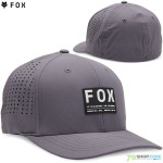 Fox šiltovka Non Stop tech flexfit, bledo šedá