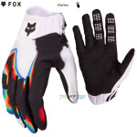 Moto oblečenie - Rukavice, Fox rukavice Flexair Scans LE glove, bielo čierna