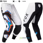 Moto oblečenie - Nohavice, Fox Flexair Scans LE pant, bielo čierna