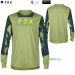 Cyklo oblečenie - Pánske, Fox Defend Ls jersey Taunt pale green, zelená