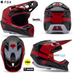 Fox V3 Divider helmet, čierna