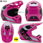 Fox V1 Lean helmet, pink