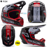 Moto oblečenie - Detské, Fox Yth V1 Race Spec helmet, fluorescent red