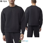 Oblečenie - Pánske, Fox Wordmark Oversized fleece crew black, čierna