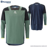 Moto oblečenie - Dresy, Husqvarna Gotland jersey 2022 olive green, olivovo zelená