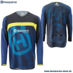 Moto oblečenie - Dresy, Husqvarna Railed Shirt 2023 blue, modrá