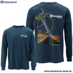 Oblečenie - Pánske, Husqvarna Limitless LS shirt, modrá