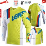 Moto oblečenie - Dresy, Leatt GPX 5.5 UltraWeld jersey lime/white, lime biela