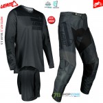 Moto oblečenie - Nohavice, Leatt motokrosový komplet Ride Kit 3.5, šedá