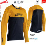 Cyklo oblečenie - Pánske, Leatt MTB 4.0 Gravity jersey gold, zlato žltá