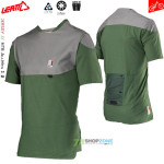 Cyklo oblečenie - Pánske, Leatt MTB 3.0 All-Mtn jersey spinach, zelená