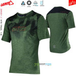 Cyklo oblečenie - Pánske, Leatt MTB 1.0 Trail jersey spinach, zelená