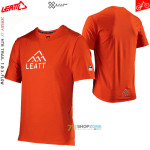 Cyklo oblečenie - Pánske, Leatt MTB 1.0 Trail X-Flow jersey glow, oranžová