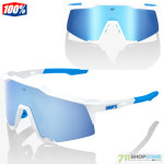 Oblečenie - Slnečné okuliare, 100% Speedcraft Movistar Team white hiper blue multilayer mirror lens 60007-00018