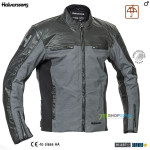 Moto oblečenie - Bundy, Halvarssons textile jacket Holmen black/grey, čierno šedá