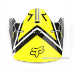 Moto oblečenie - Helmy, Fox V1 Rockstar visor black/yellow, čierno žltá