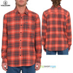 Volcom košeľa Caden Plaid LS, sýto červená