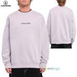 Oblečenie - Pánske, Volcom Stone Crew fleece, orgovánová