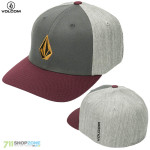 Volcom šiltovka Full Stone flexfit hat, merlot