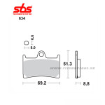 Technika - Brzdy/príslušenstvo, Sbs Brzdové platničky 634HS